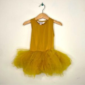 Tutu Dress - Mustard Yellow